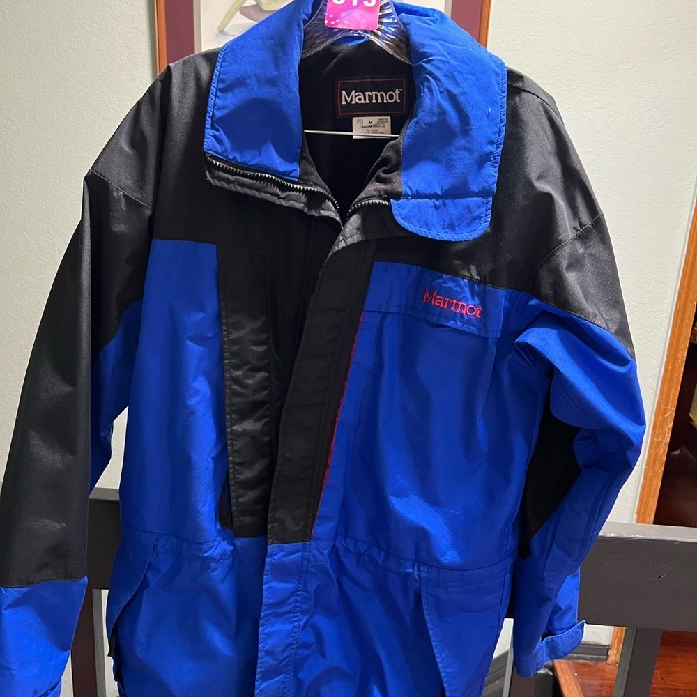 Marmot Vibrant Blue and Deep Black Jacket#015 - Picture 6 of 6